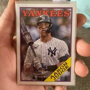 Aaron Judge 35th anniversary baseball card.